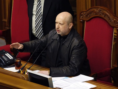 Oleksander Toertsjinov, de nieuwe interim-president van Oekraïne.