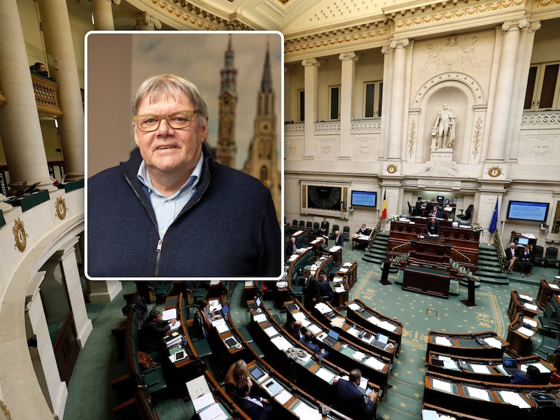 Ludwig Vandenhove (inzet) is Vooruit-politicus en wil de Vlaamse overheid afschaffen. ‘Ga terug naar het federale België.’