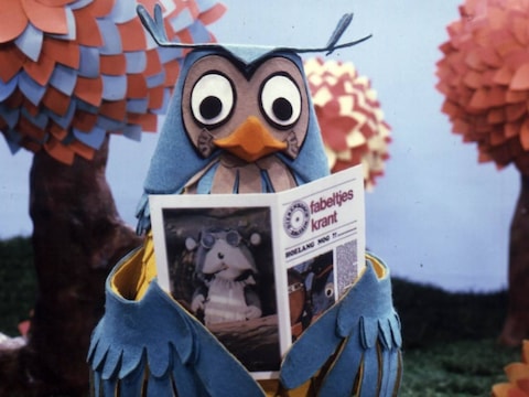Meneer de Uil in ‘De Fabeltjeskrant’. 