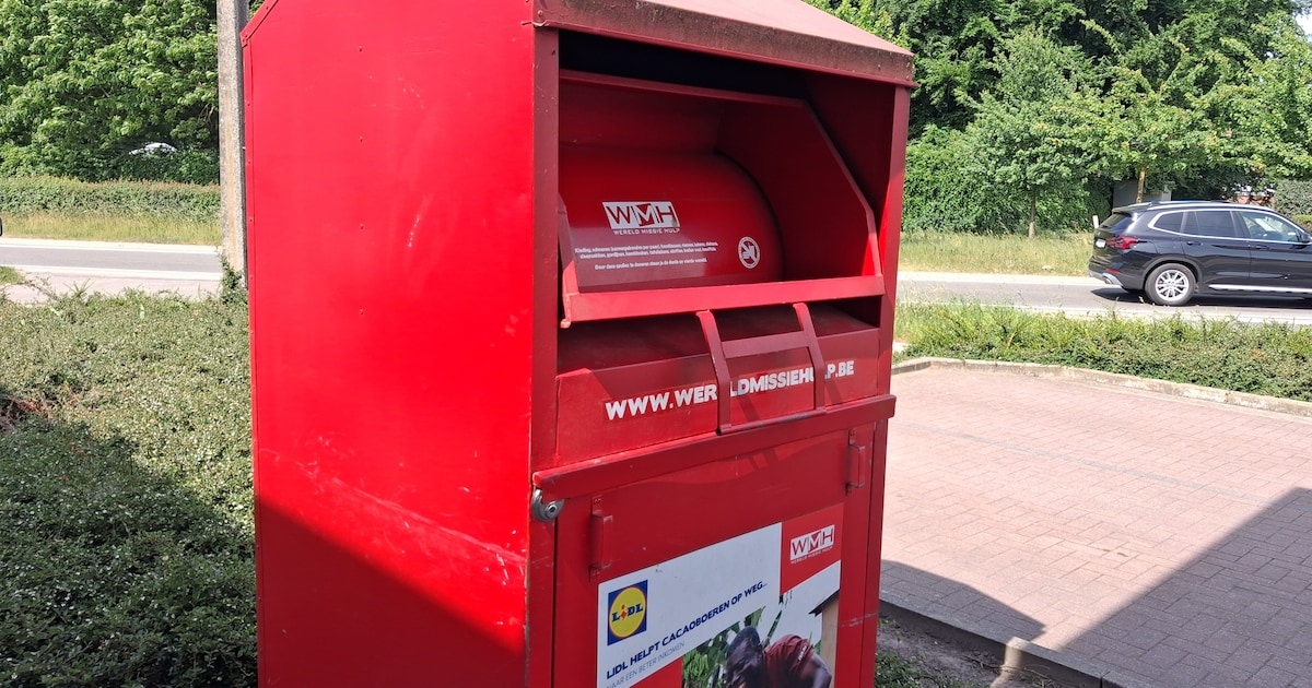 Rode textielcontainers verdwijnen uit Kalmthout na stopzetting ...