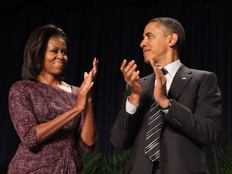 Michelle en Barack Obama.
