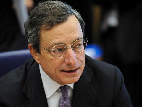 Mario Draghi, voorzitter van de Europese Centrale Bank.