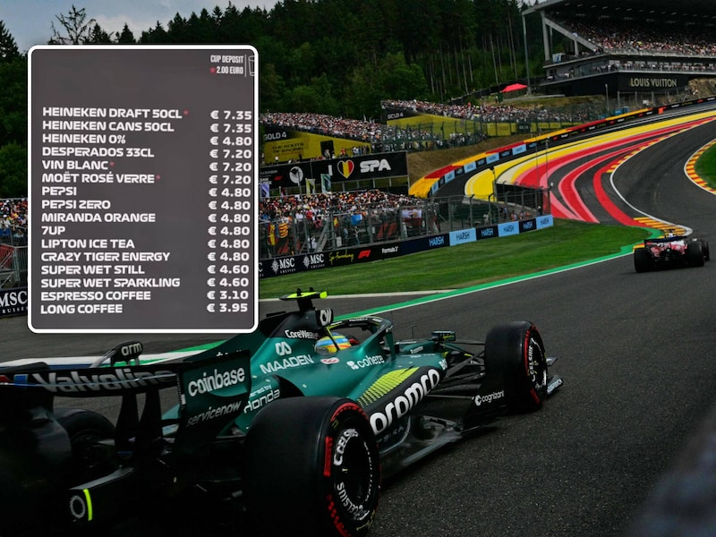 Uren file, eten en drinken kosten meer dan op Tomorrowland en drummen voor piepjonge Belg: het dagboek van onze F1-watcher in Francorchamps