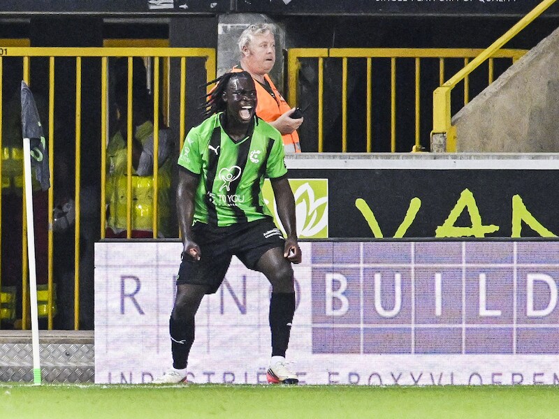 Krys Kouassi (Cercle Brugge) blijft ook na zijn eerste (lucky) goal geduldig: “De ploeg helpen is mijn enige doel”