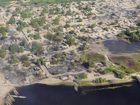 Archieffoto Tsjaadmeer na een aanval van Boko Haram.