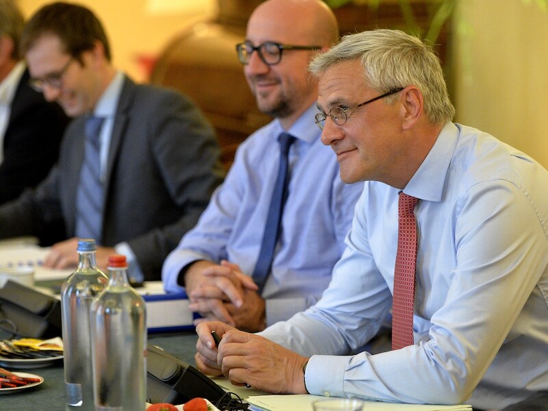 Coformateurs Kris Peeters en Charles Michel.