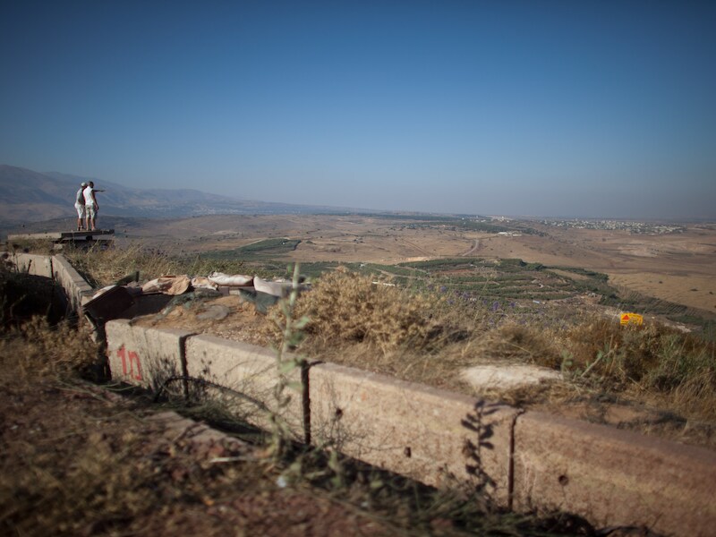 Israëlisch grensgebied nabij Syrië.