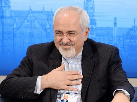 De Iraanse minister van Buitenlandse Zaken Mohammad Javad Zarif.