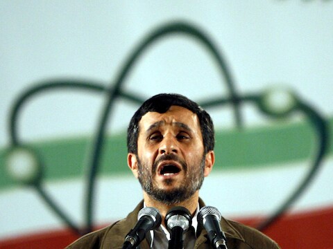 De Iraanse president Ahmadinejad.