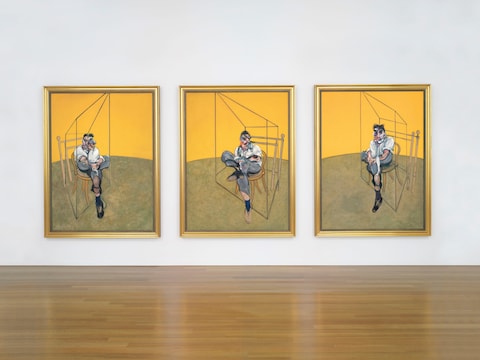 'Three Studies of Lucian Freud' van Francis Bacon.