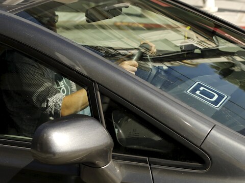 Een Uber-wagen in San Francisco, foto ter illustratie.