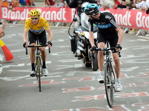 Wiggins en Froome kunnen sinds de Tour van 2012 niet meer door dezelfde deur. Toch willen ze bij Sky beiden aan de start van de Tour 2014