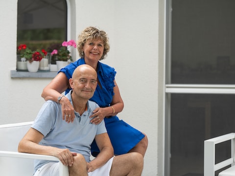 Peter Staes met Zoersels burgemeester Katrien Schryvers.