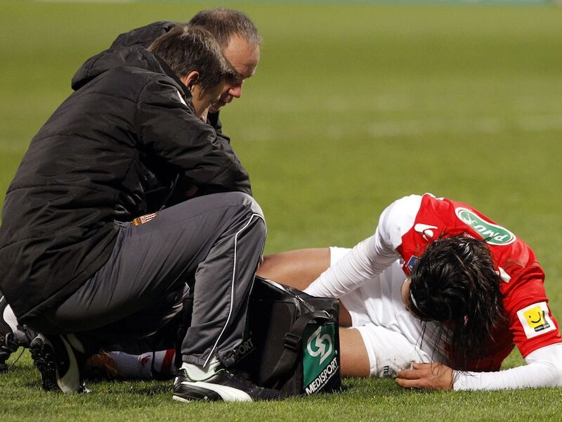 Falcao blesseerde zich woensdag aan de knie