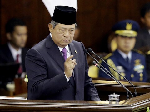 De Indonesische president Susilo Bambang Yudhoyono.
