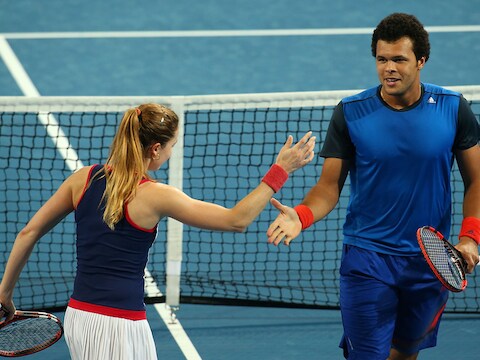 Cornet en Tsonga wonnen het dubbelspel.