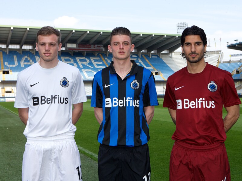 De nieuwe shirts van Club Brugge