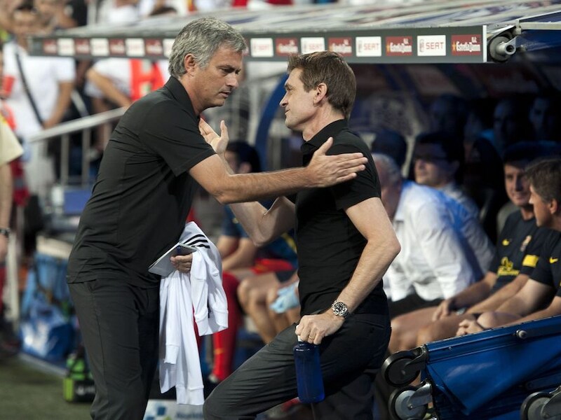 Mourinho en Vilanova hielden het opvallend sereen vanavond