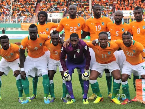 Ivoorkust, met onder meer Drogba, Yaya Touré en Copa zakt af naar België