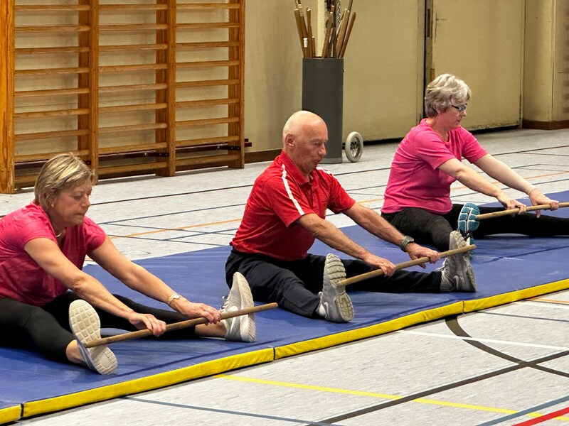 Toni Barczuk (80) in actie.
