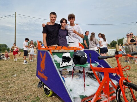 Het winnende team: Malyto, Louis en Alexander aka de Sexy Boys.