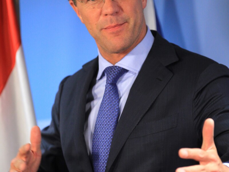 De Nederlandse premier Mark Rutte.
