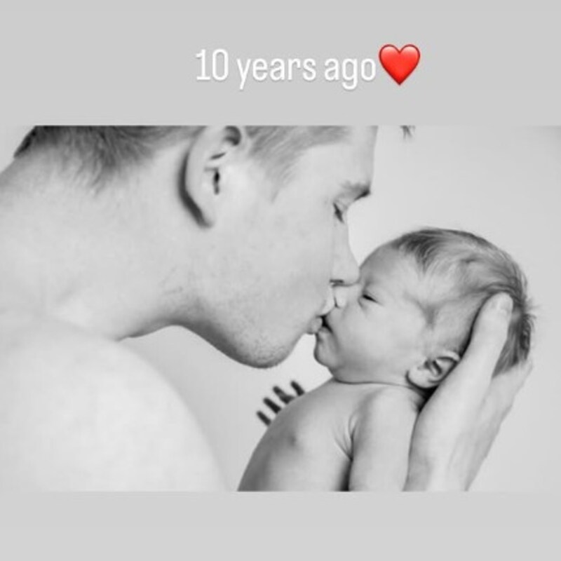 De Bruyne viert de tiende verjaardag van zoontje Mason Milian. 