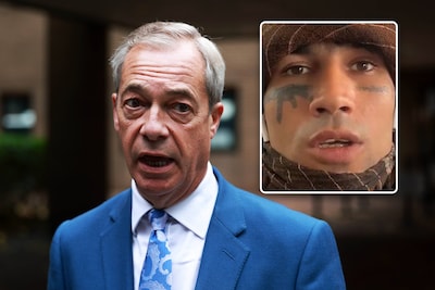 Vijf jaar cel voor migrant met AK47-tattoo op gezicht die Nigel Farage met de dood bedreigde
