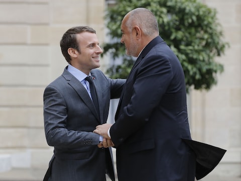 De Franse president kreeg vandaag het bezoek van Boiko Borissov, premier van Bulgarije.