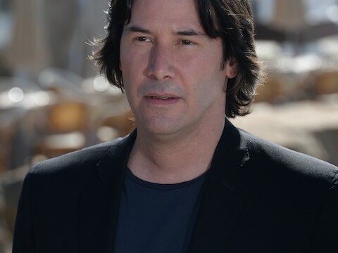 Keanu Reeves heeft tegenwoordig een wat voller gezicht.