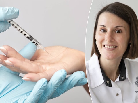 Dermatoloog, dr. Griet Voet.