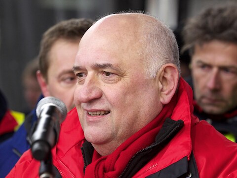 ABVV-voorzitter Rudy De Leeuw.