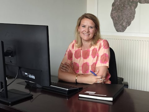 Elien Bergmans (HOP), burgemeester van Hulshout. 