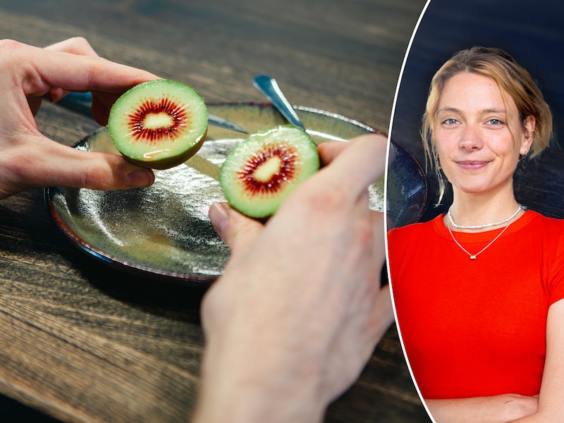 Diëtiste Sanne Mouha legt uit of de rode kiwi’s al dan niet gezonder zijn dan de groene variant.