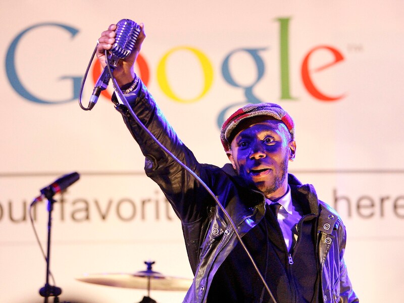 Hiphopper Mos Def op een Google-evenement in Hollywood.