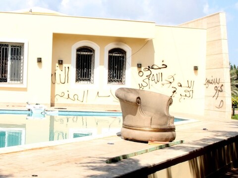 De Amerikaanse ambassade in Benghazi