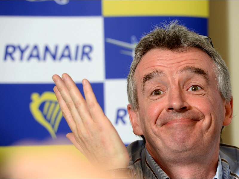 Ryanair-topman Michael O'Leary zit nooit om een straffe uitspraak verlegen.