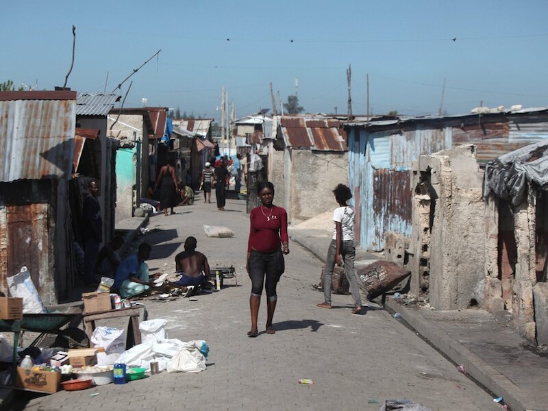 Een beeld uit Cité Soleil in Port-au-Prince.