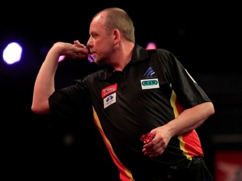 De achtste finales van het PDC wereldkampioenschap darts in Londen was te hoog gegrepen voor Ronny Huybrechts.