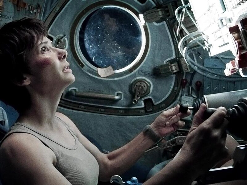 Brandend actueel: Sandra Bullock in 'Gravity'.