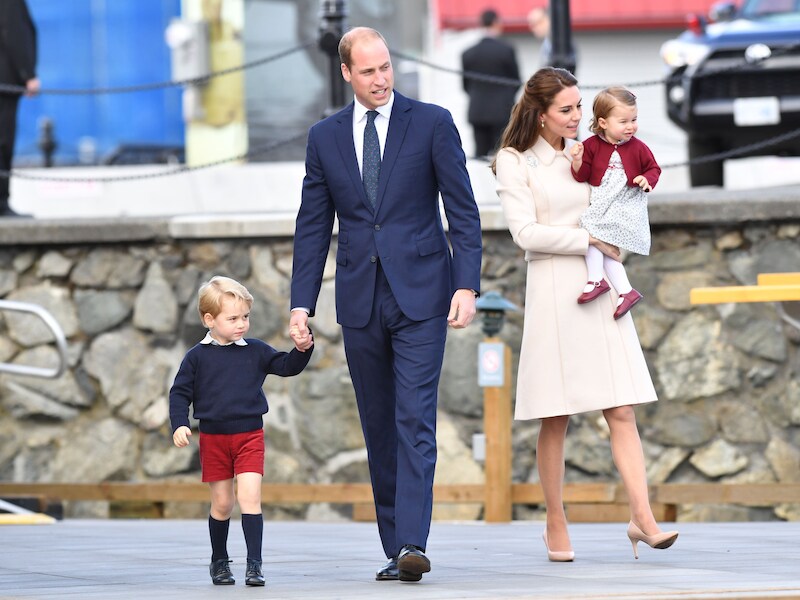 Prins William met zijn gezin.