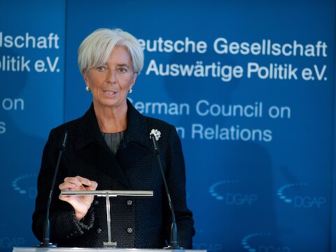 Christine Lagarde, directeur van het Internationaal Monetair Fonds (IMF).