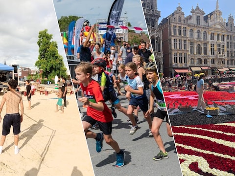 Strombeach in Strombeek-Bever / Duatlon Halle / Bloementapijt op de Grote Markt