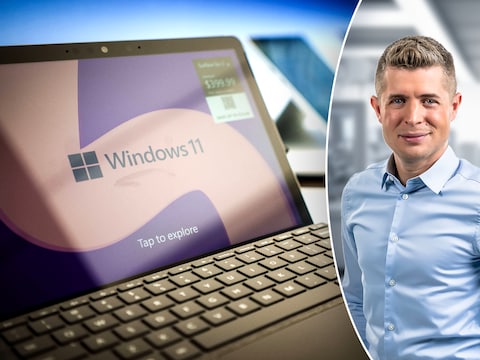 Een laptop met Windows 11.