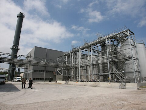 Electrawinds Biomassa in Oostende.