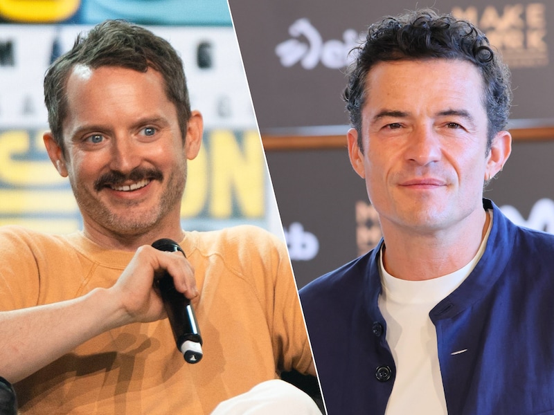 Elijah Wood en Orlando Bloom.