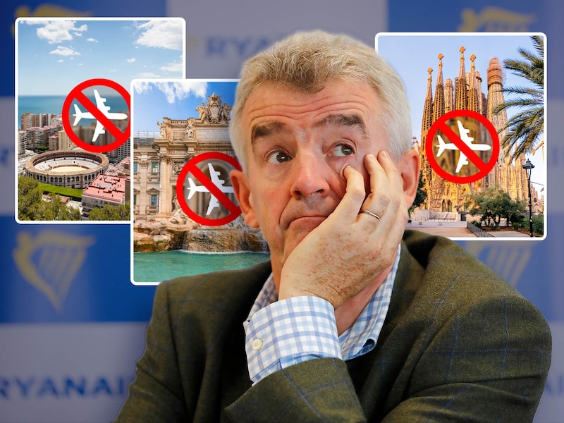 Ryanair-topman Michael O’Leary schrapt vanuit Brussels Airport onder meer Malaga, Rome en Barcelona uit het aanbod.