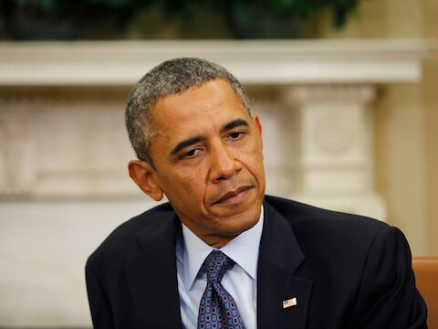 De Amerikaanse president Barack Obama.