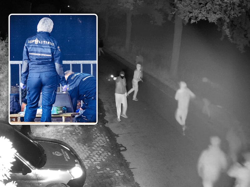Nieuwe beelden schietpartij Overasselt, Inzet:  Specialisten van de politie onderzoeken bewijsmateriaal en sporen van vuurwapens in de buurt van Overasselt. 