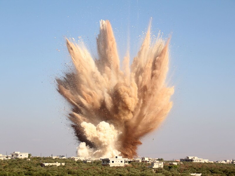 Bombardementen in Foua in augustus